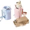 Adjustable Shoulder Strap Water Bottle Crossbody Bag Front Pocket Waterproof Thermos Bottle Holder Large Capacity Drawstring
