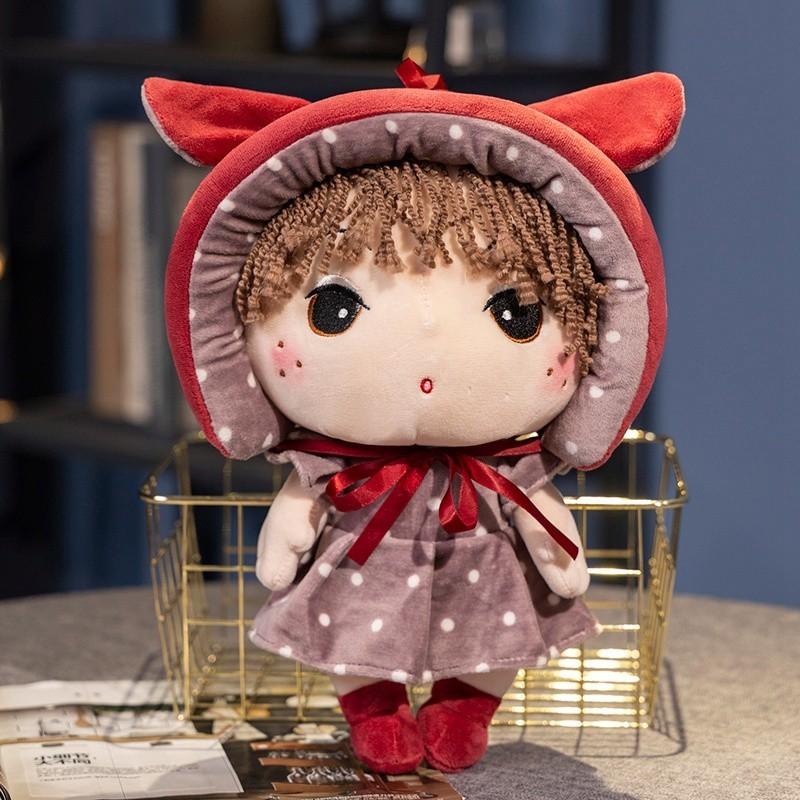 Plüschtier Prinzessin Puppe Weiches Kuschelkissen für Kinder und Kleinkinder Komfortgeschenk