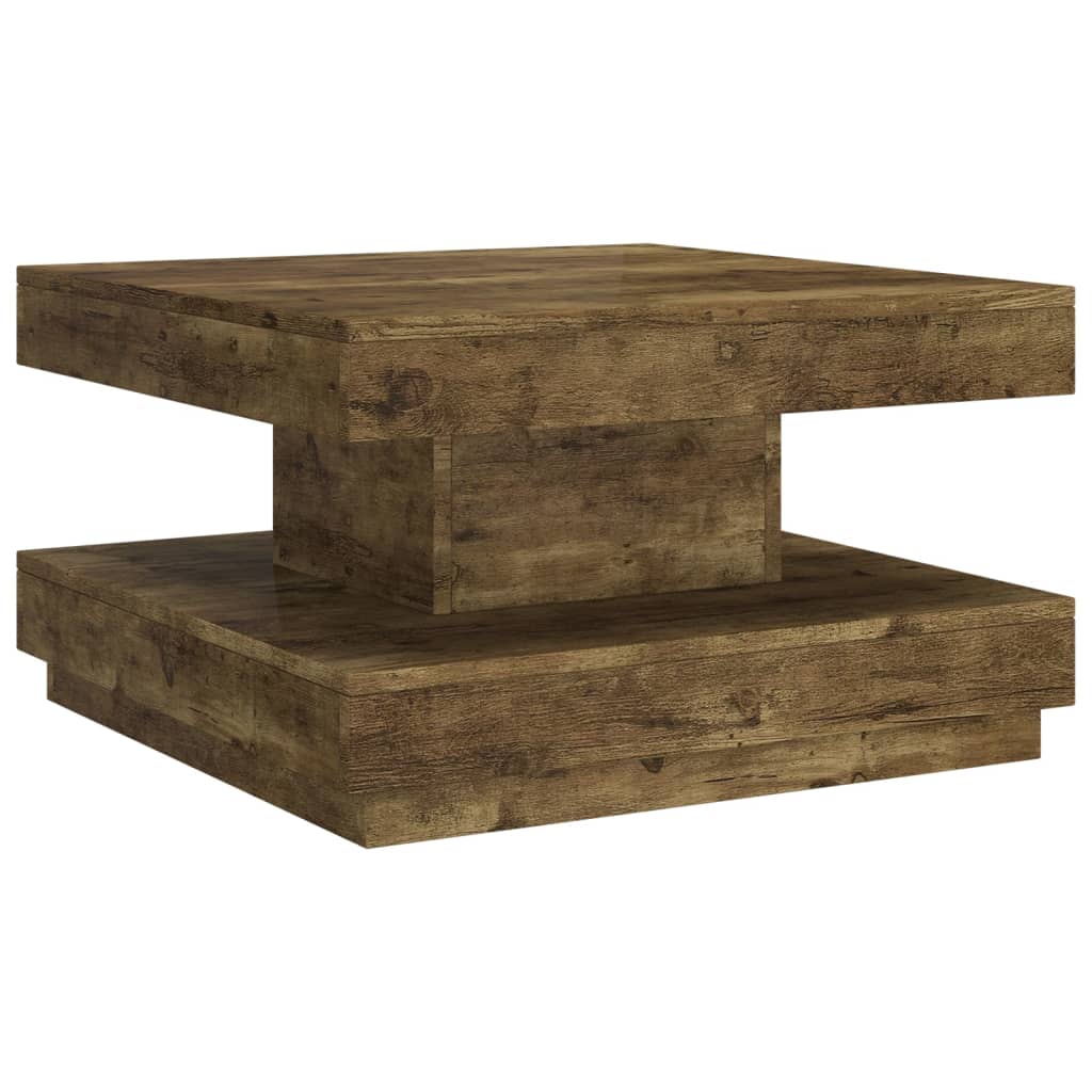 Coffee Table Dark Brown 60x60x35 Cm MDF