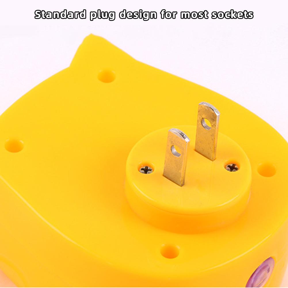 Cartoon Owls Night Lights With Plug Energy Saving Light Control Intelligent Led Induction Lamp Bedlight Wall Lamp In Bedroom