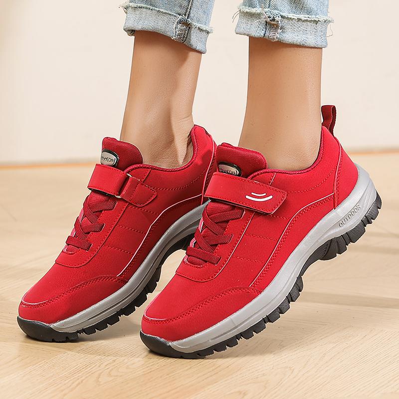 

Модная обувь женская весенняя на толстой подошве для хайкинга, удобная, спортивная, нескользящая, универсальная, повседневная, мужская обувь, легкие модные кроссовки 36-44 44 красный