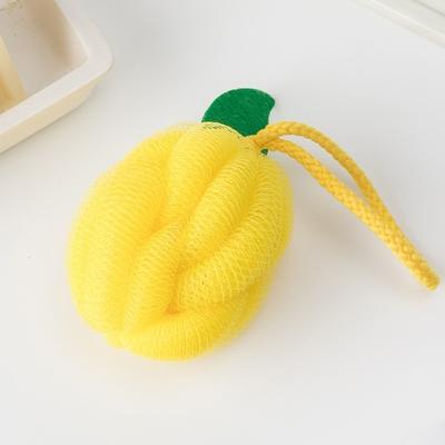 Frucht-Gemüse-Serie Badekugel Handtuch Aufhängbar Schnelltrocknend Gesichtsreinigungskugel Hautfreundlich Peeling-Netz Duschreinigungswerkzeug
