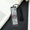 Colorful Skeleton The Reader Stainless Steel Tassel Bookmark, a Birthday and Christmas Reading Gift for Book Fans, Lovers, and F