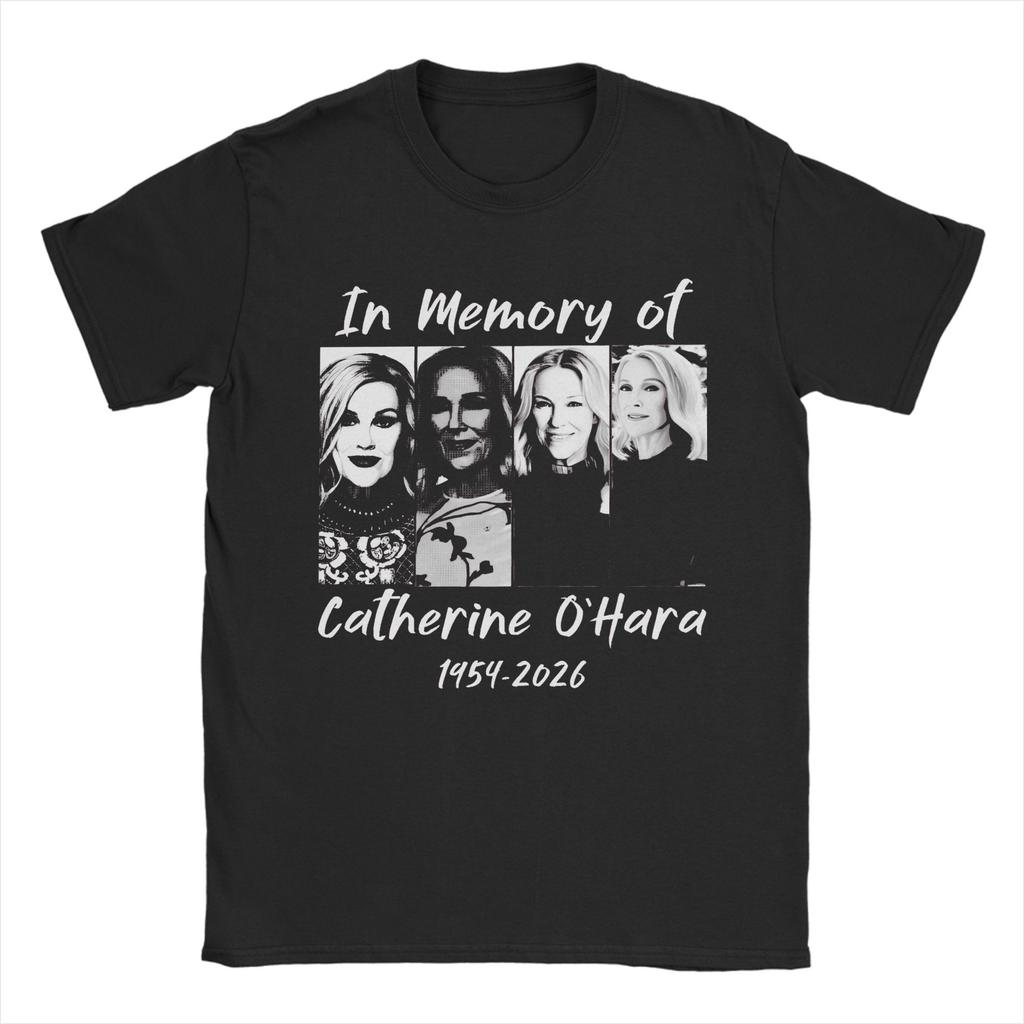 Catherine O'Hara Moira Rose Men's T Shirts  Novelty Tees Short Sleeve Crewneck T-Shirts Pure Cotton 4XL 5XL 6XL Clothes