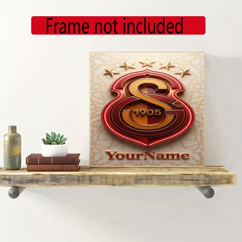 Galatasaray Customize Your Name Diamond Painting Round Diamond Rhinestones Mosaic Diamond Embroidery Wall Paintings Rhinestones Gift Frameless