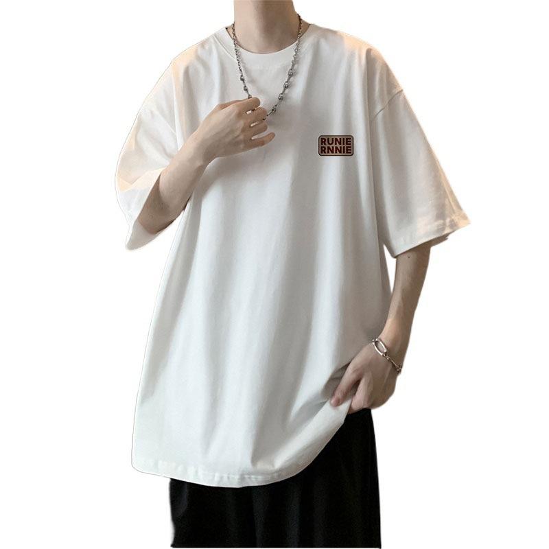 Tricouri de vară pentru bărbați bumbac tricou cu mânecă scurtă țesătură confortabilă îmbrăcăminte sport