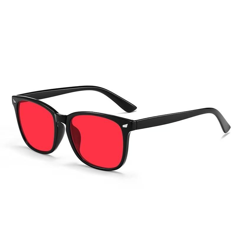 Korean Style Trendy Sunglasses for Men and Women Summer Glasses UV Protection красный