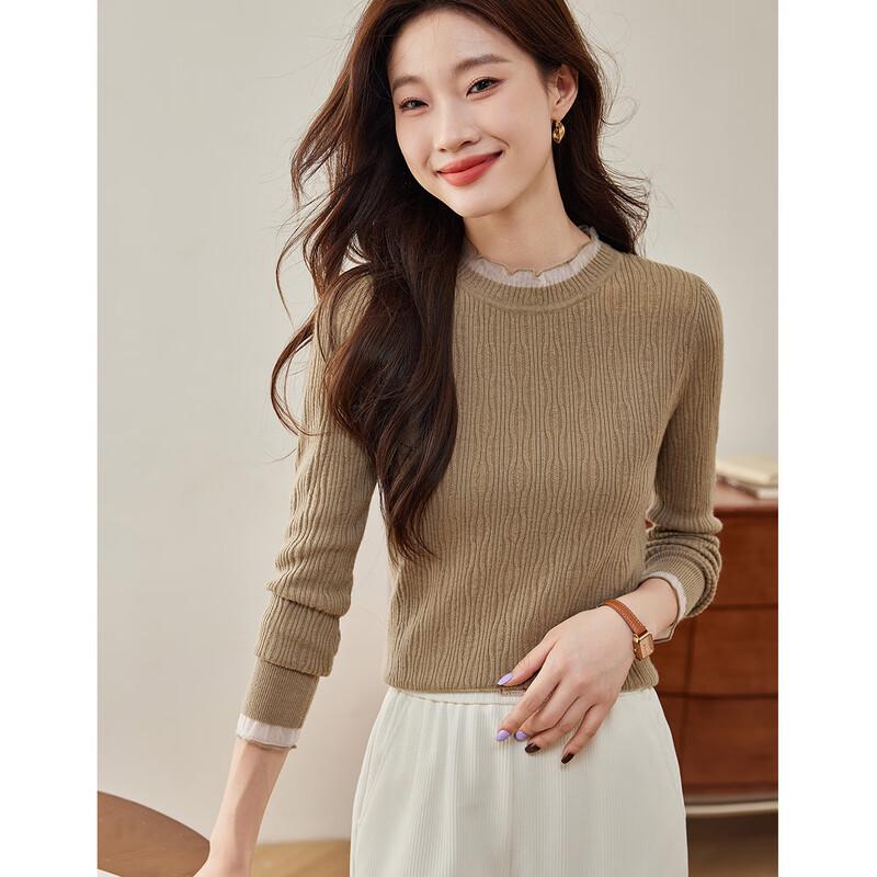 

Srcr Women s 100% Wool Jacquard Slim-Fit Sweater XL