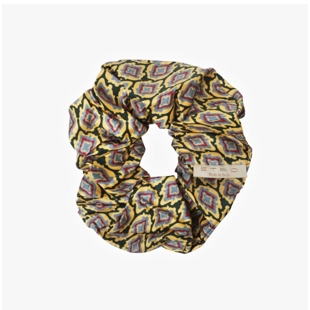 Etro Wf6d0001aa045 X0891 Thai Geometric Silk Scrunch Headband