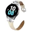 Řemínek pro Samsung Galaxy Watch7 40mm 44mm/Watch6 Classic 43mm 47mm, 20mm řemínek z pravé hovězí kůže s H-konektorem