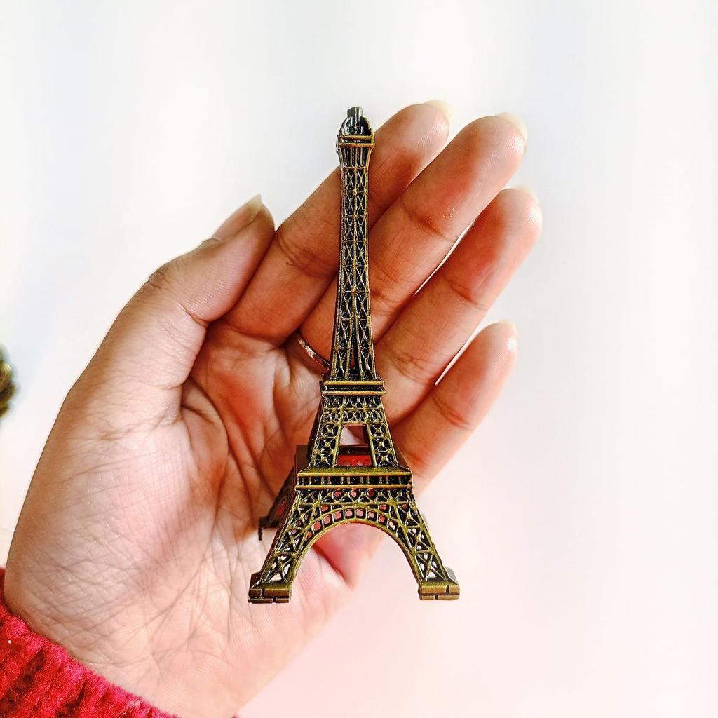Balancing Bird Eiffel Tower 4.3Inch | Balance Eagle Alloy Gravity Balance Toys | Self Balancing Eagle Eiffel Tower Antique Vintage Statue for Home