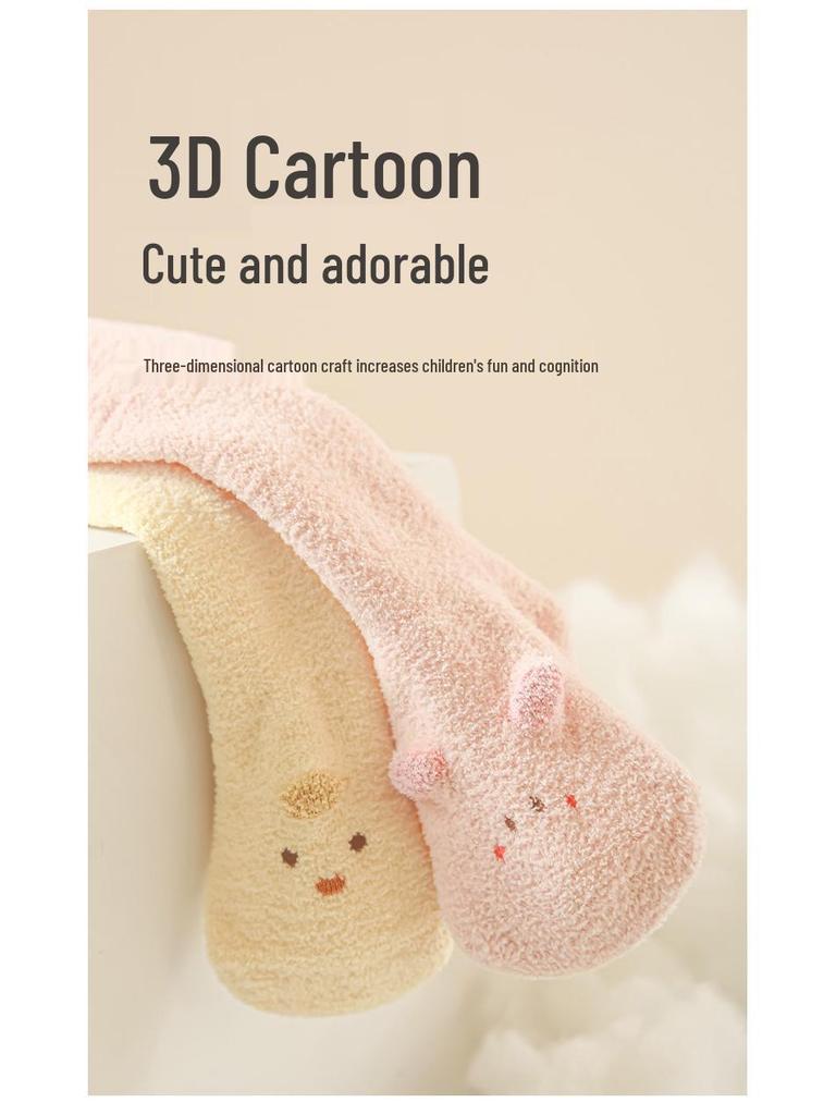 Newborn White Footed Tights: Autumn/Winter Velvet Thickened Big Butt Style for Baby Girls