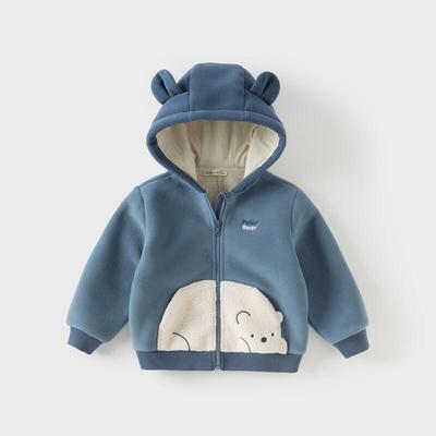 Dave & Bella Boy's Anti-Static Fleece Hooded Jacket