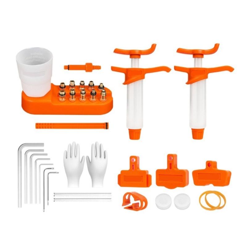 

Bicycles Brake Bleeds Set Bikes Mineral Oil Hydraulic Disc Professional Tool Set Road Bikes Oil Mineral Brake Change Set 1