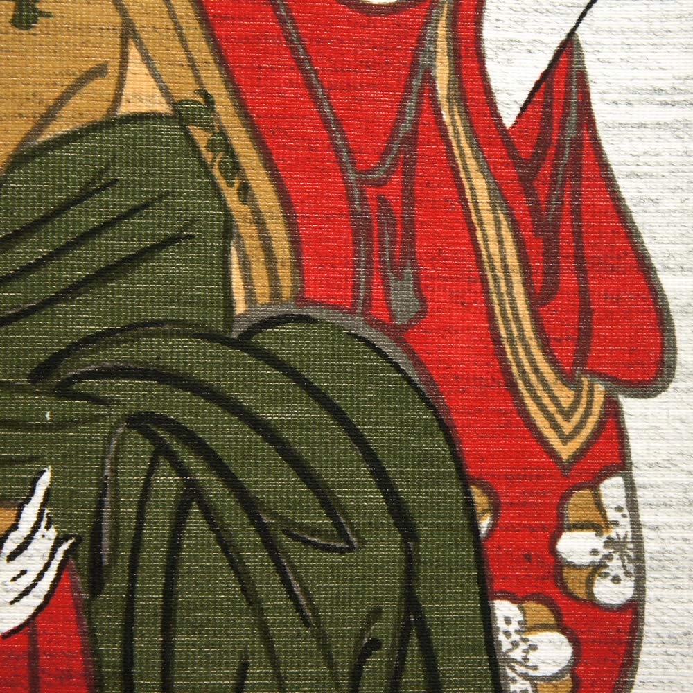 Noren Kobo Traditional 85cm Wide x 150cm Mohair 3027 Noren, Ukiyo-e Japanese-style Tapestry, Half-length Curtain, Design, Long, Fabric,