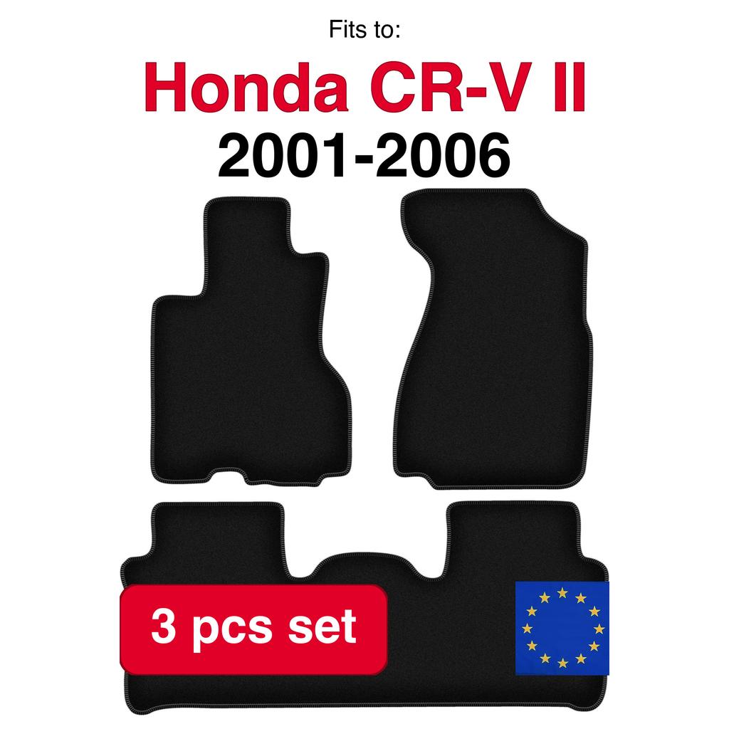 Velour Floor Mats Basic For Honda Cr-V Ii Suv (2001-2006)