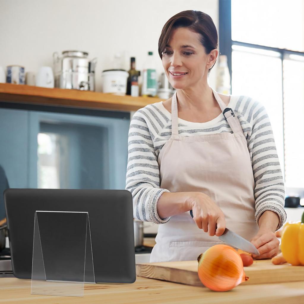 Set of 5 Clear Acrylic Book Tabletop Book Book Display Bookshelf School Stationery Gift Stands, Bookends, Stands, Stands, Decor, Library, Office,
