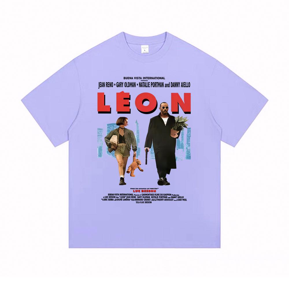 Classic Movie Leon The Professional Tshirt Unisex Women Casual Cotton Vintage Tshirts Unisexs Hip Hop Gothic Rock Oversized T Shirt