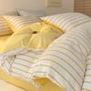 Luxurious Jacquard Cotton 4-Piece Bedding Set: High-Grade Long-Staple Cotton Quilt Cover & Bed Sheet