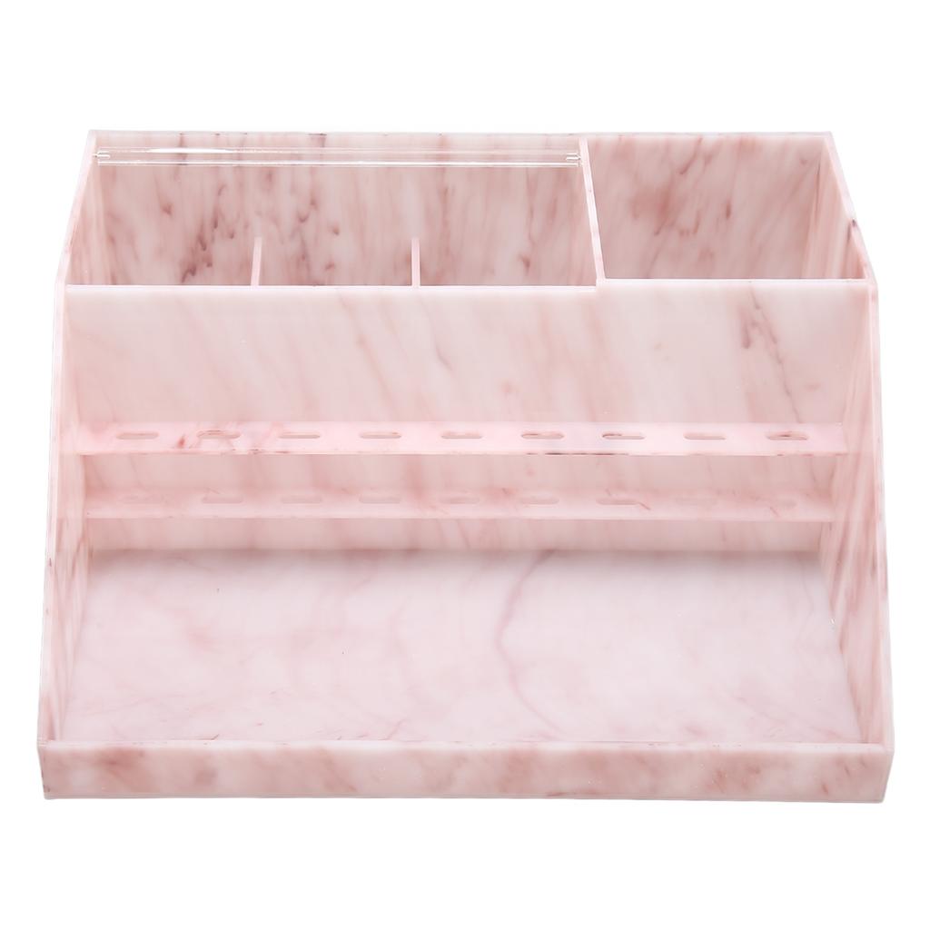 Staubdichter Aufbewahrungsorganizer Acryl Rosa Fach Marmorstruktur Wimpernzubehör-Organizer