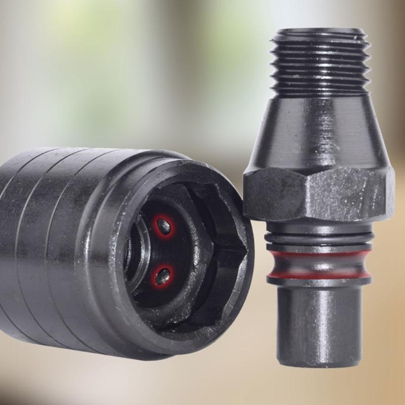 Anti Lock Water Drill Connector with Quick Detaching Capability for Fast Bit Swapping Built In Water Passage and Durable Construction