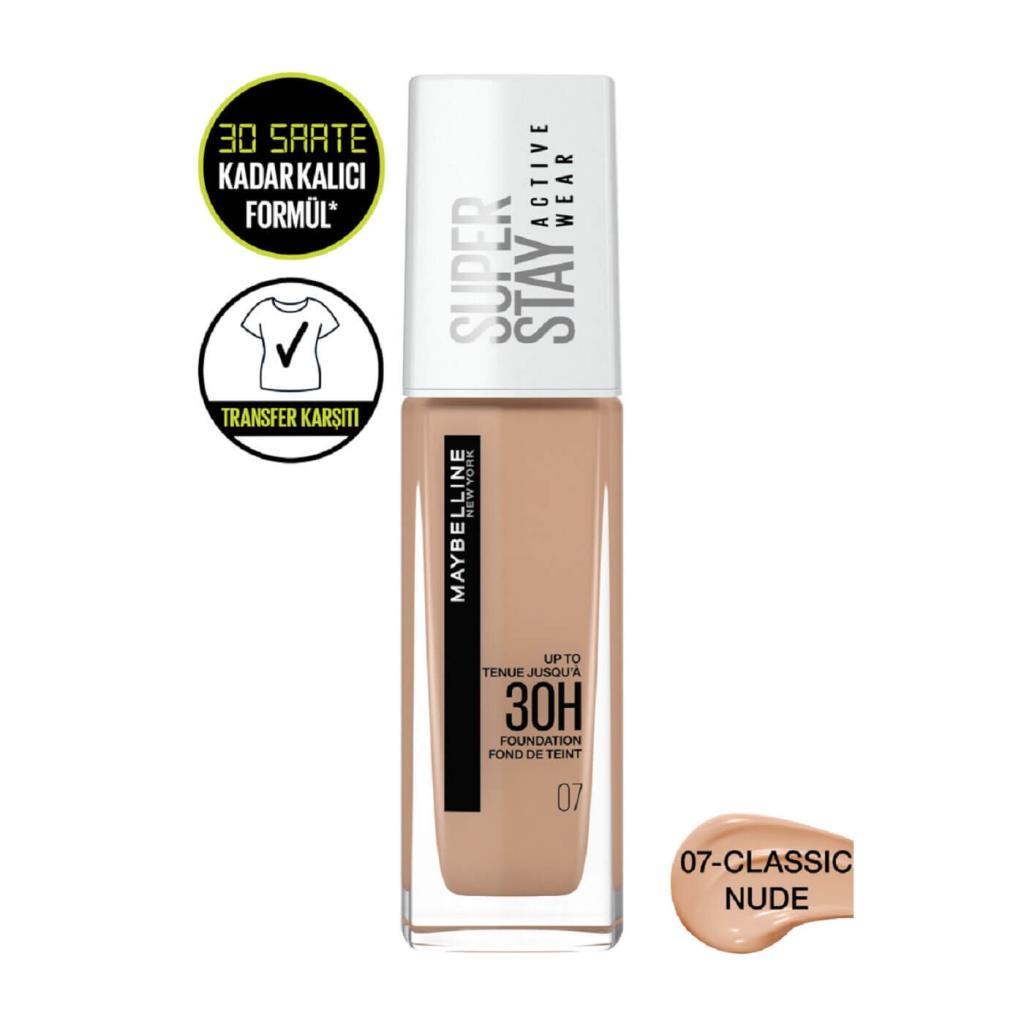 

Тональный крем Maybelline Superstay 30H Active Wear Foundation 07