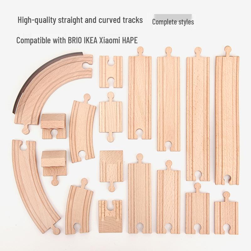 Children's Intelligent Train Track Building Blocks with Early Education Car and Variable Track