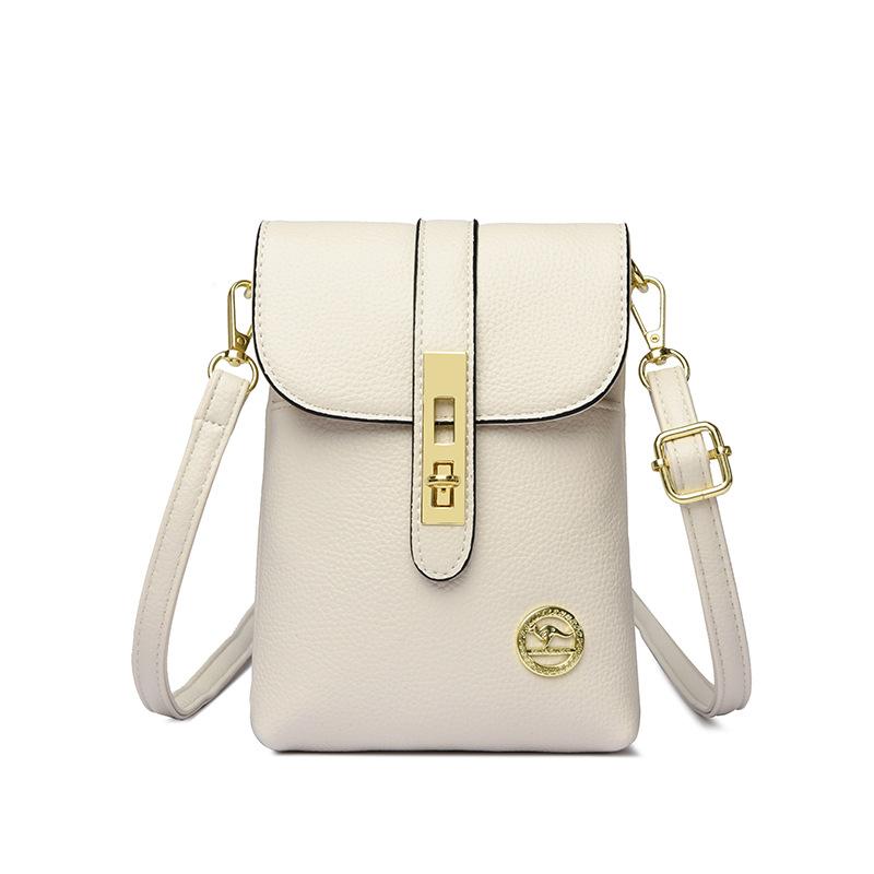 

Модная сумка для мобильного телефона на одно плечо, через плечо, модная ручная маленькая квадратная сумка бежевый