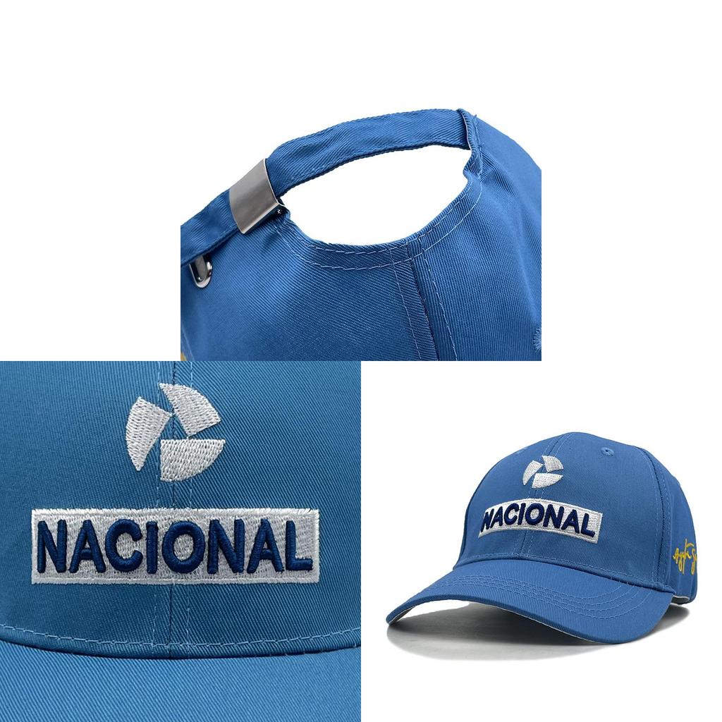 Ayrton Senna Racing Cap With Embroidery For Outdoor Sun Protection And Wind Resistance