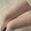 Women Tights Sexy Classic Small Polka Dot Silk Stockings Thin Vintage Faux Tattoo Thigh Sheer Pantyhose Female Elastic Hosiery