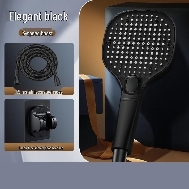 TLXT Pressurized Square Shower Head Set