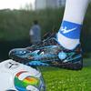 Sapatos de futebol verão crianças botões giratórios, unhas curtas de fundo de borracha, botas de futebol de treinamento de gramado artificial