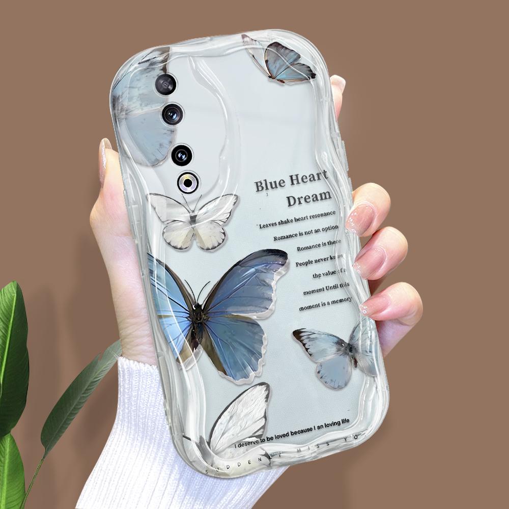 Cute Cartoon Pattern Cream Texture Casing Wavy Edge Soft Silicone Cover Phone Case for Huawei Honor Infinix Tecno iPhone