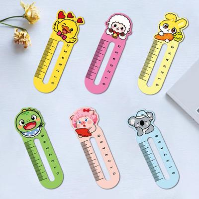 30 Cute Animal-Shaped Ruler Bookmarks – Irregular Design Reading Clips (30 Pieces)