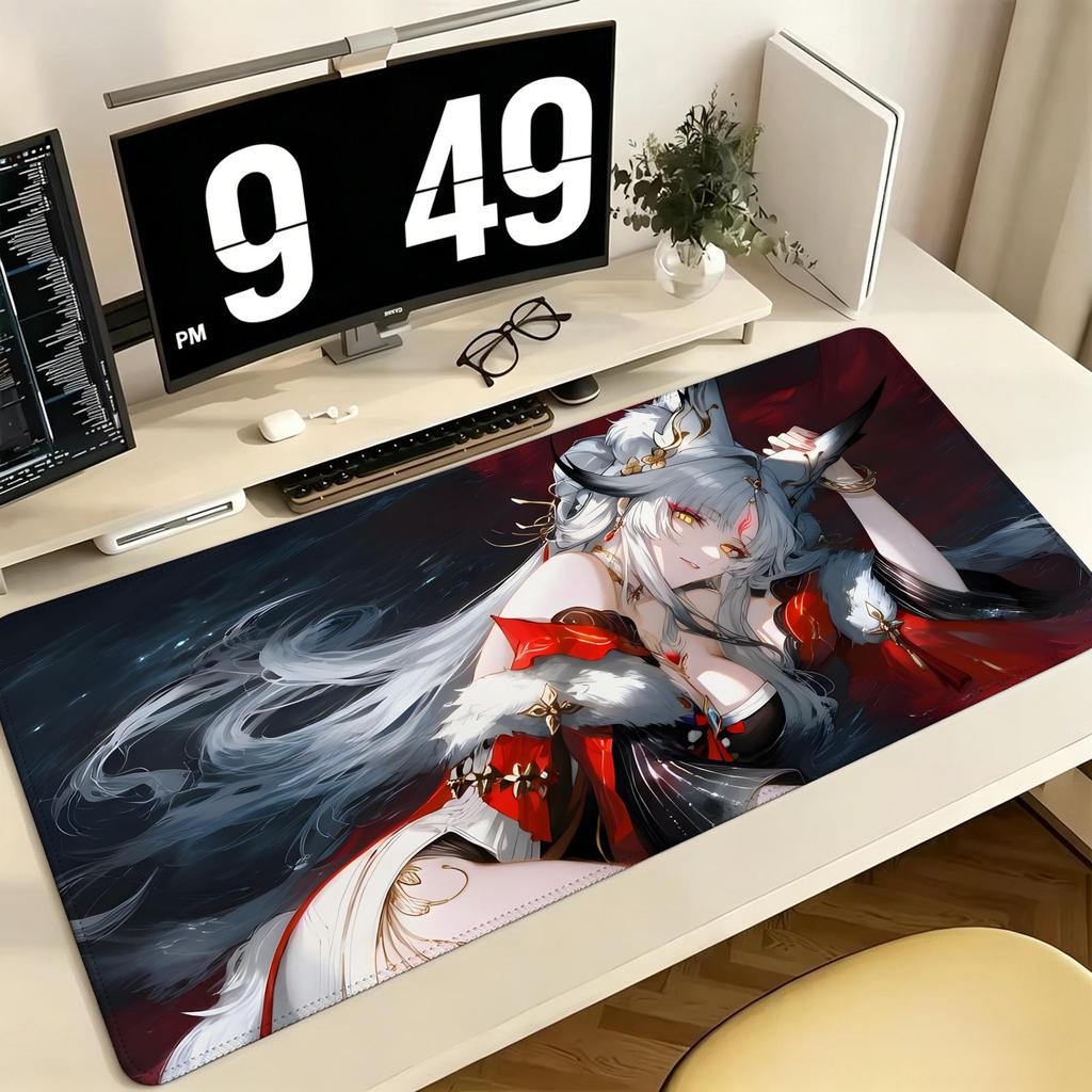 Wuthering Waves Hsin Pro ESports XXL Gaming-Mauspad Extra Groß Rutschfest Genähte Kante Tastatur Laptop Schreibtischmatte Für PC-Gamer