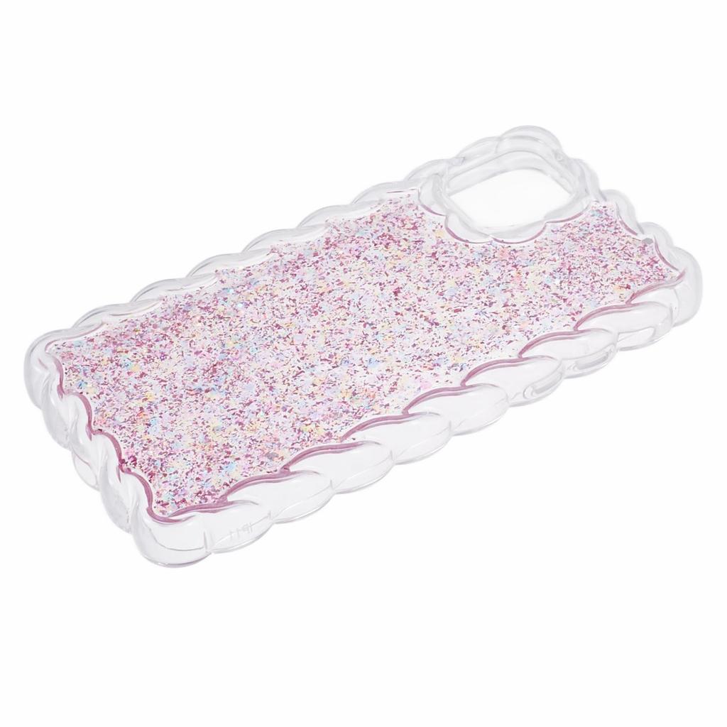 JTW Series for iPhone 12/12 Pro Case Twisted Edges Glitter Sequins Epoxy Phone Cover