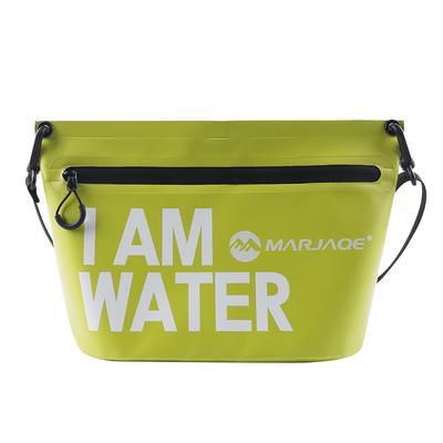 Waterproof Cosmetic Bag with Zipper PVC Swimming Shoulder Pack High-Capacity Portable Multifunctional Storable for Outdoor Sport