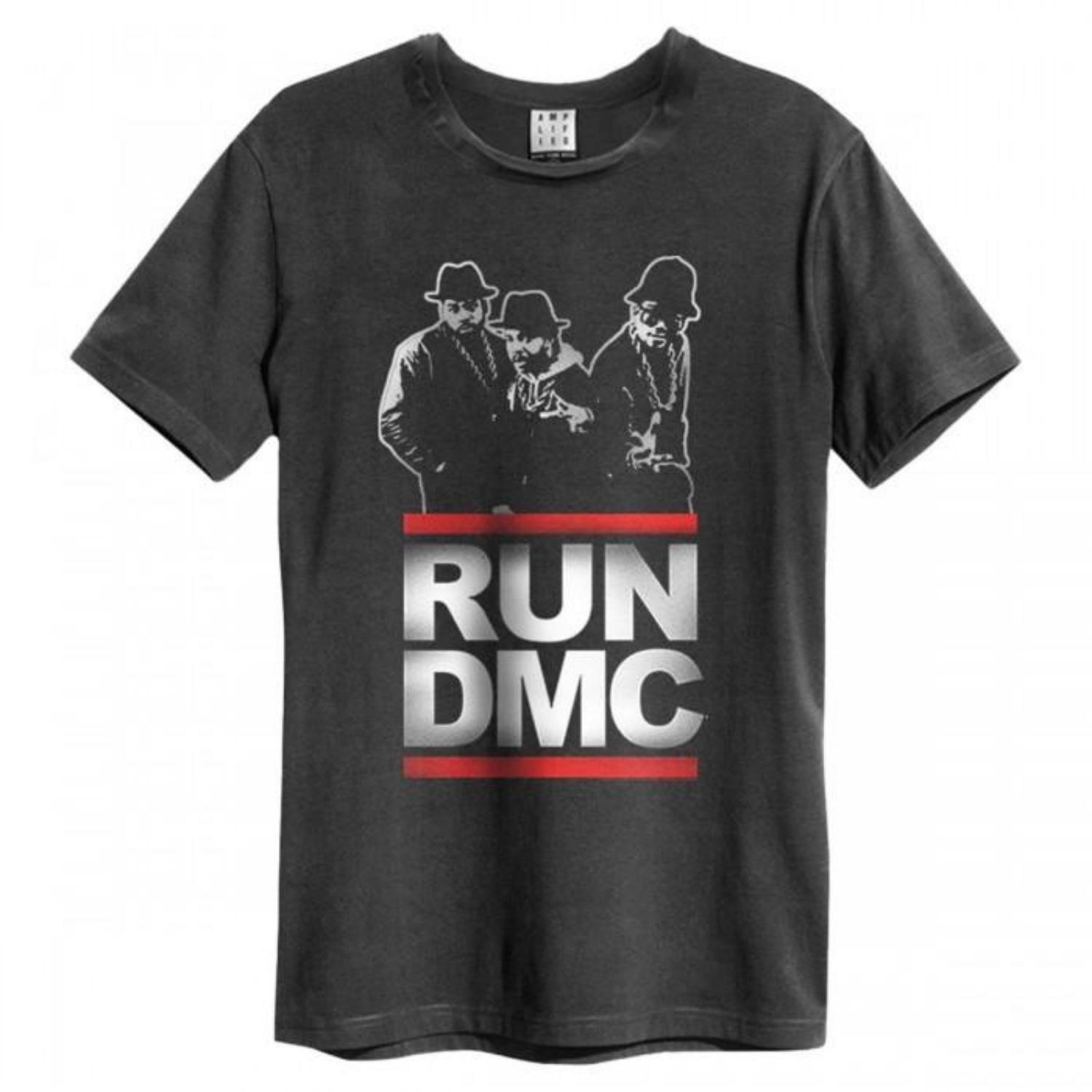Amplified Unisex Adult Silhouette Run DMC T-Shirt S чёрный