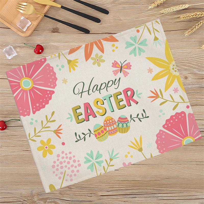 

Yellow Lemon Fruit Kitchen Placemat Living Room Pineapple Strawberry Cotton Linen Dining Table Mat Coaster Pad Bowl Mats 2pcs 30x45cm