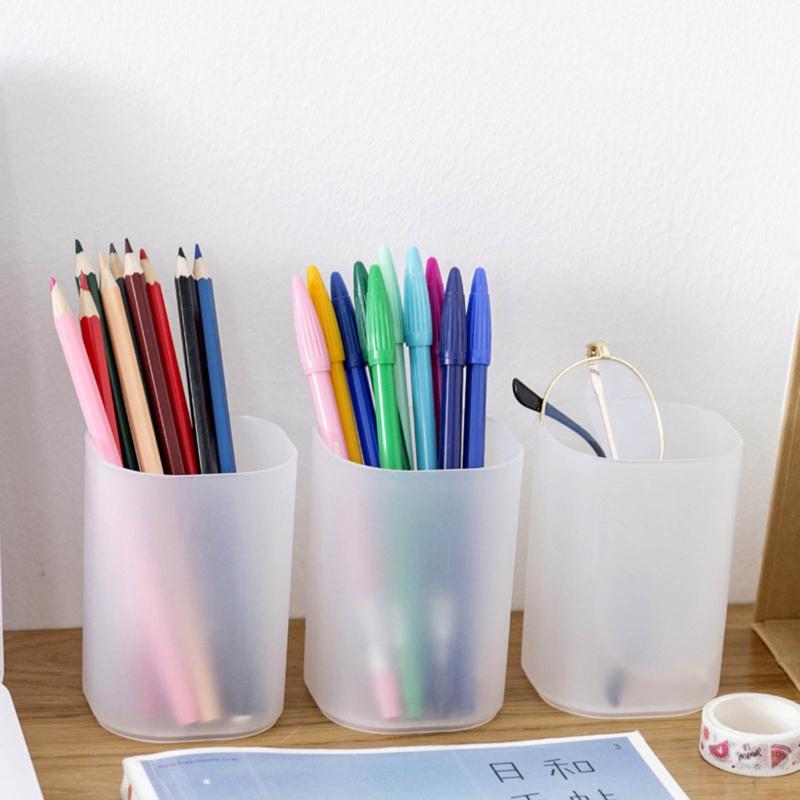 Multifunction Desktop Storage Pen Pot Pencil Display Cup Simple Office School Supplies Stationery Organiser