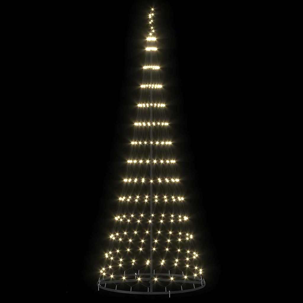 LED Christmas Tree with 295 LEDs Warm White 250 cm Metal