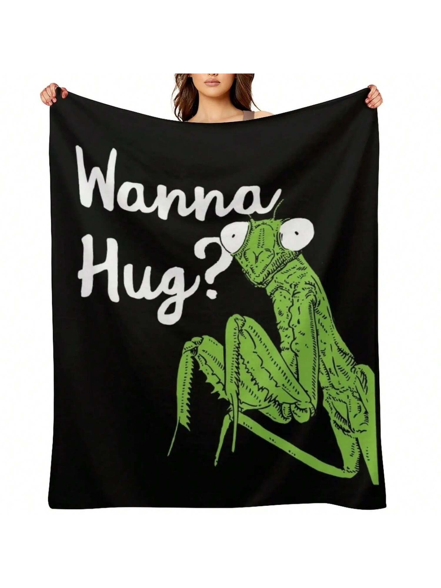 

Insect Enthusiast Praying Mantis Lover Throw Blanket Christmas Gifts Sofa Throw Furrys Luxury Thicken Blankets 75X95CM сірий колір