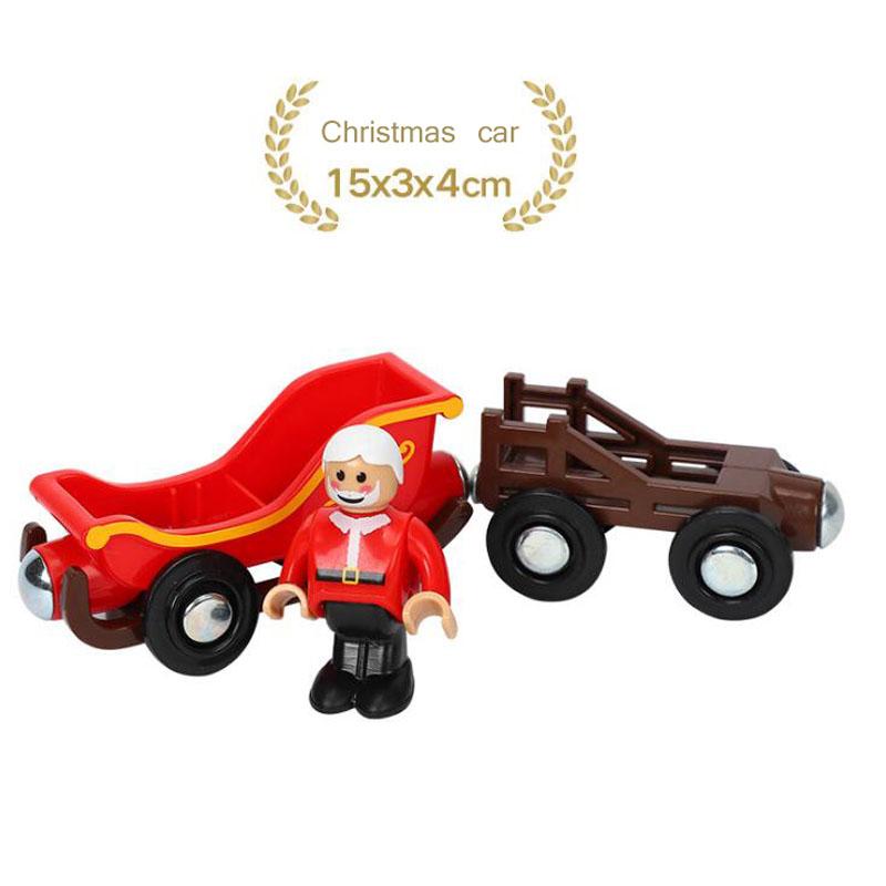 Wood Magnetic Train Plane Wooden Track Railway Helicopter Car Truck Accessories Toy For Kids Fit Wood Biro Tracks