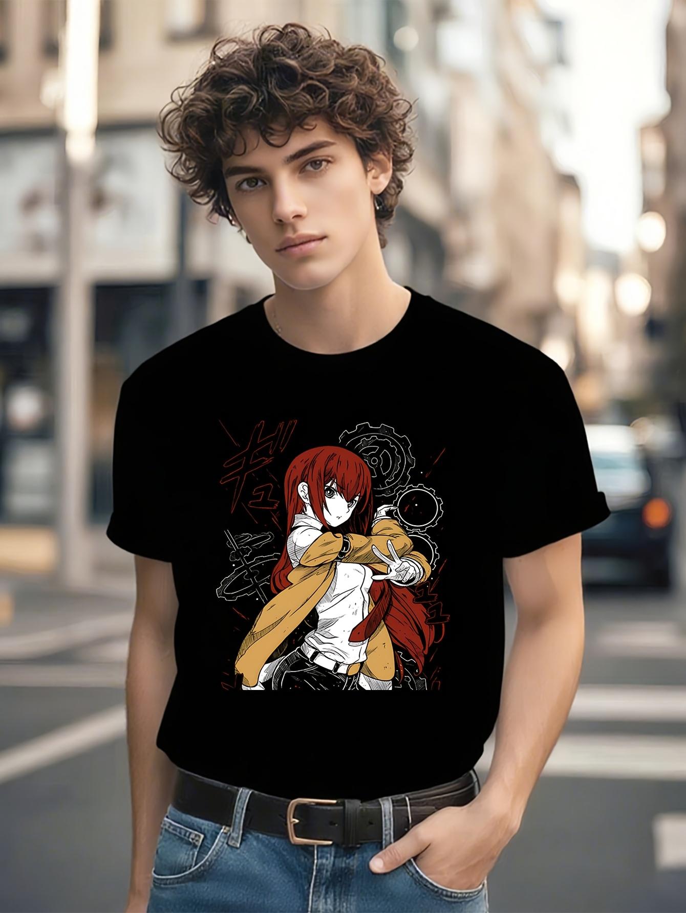 Steins;Gate Anime Graphic Tshirt Graphic Tshirt for Men -... S