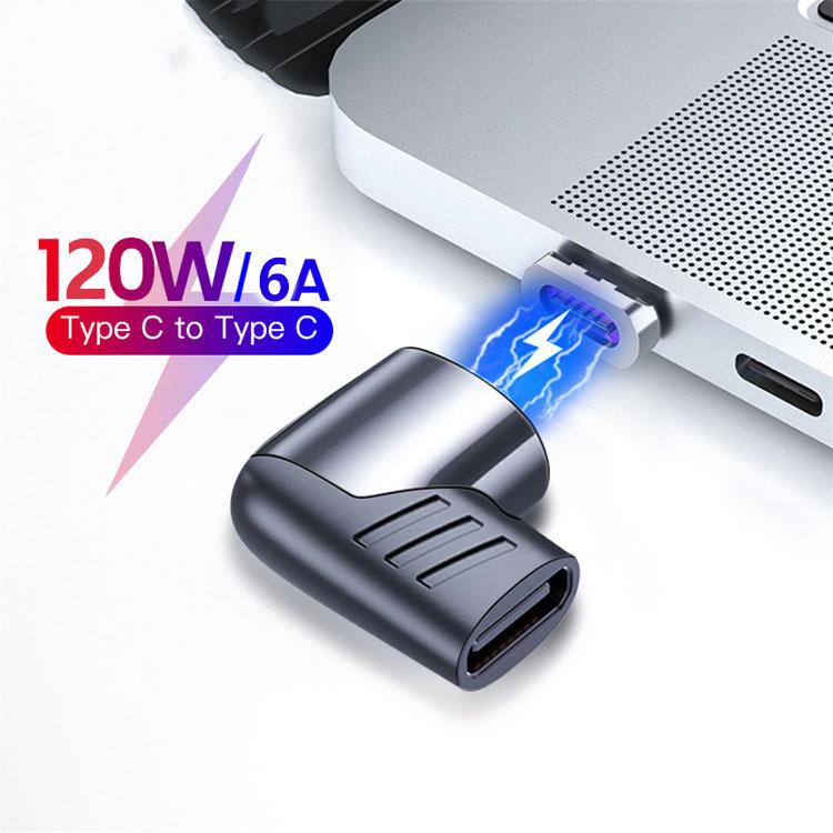 Magnetic Type-C Charger Adapter 20V 5A 120W for MacBook & Phone