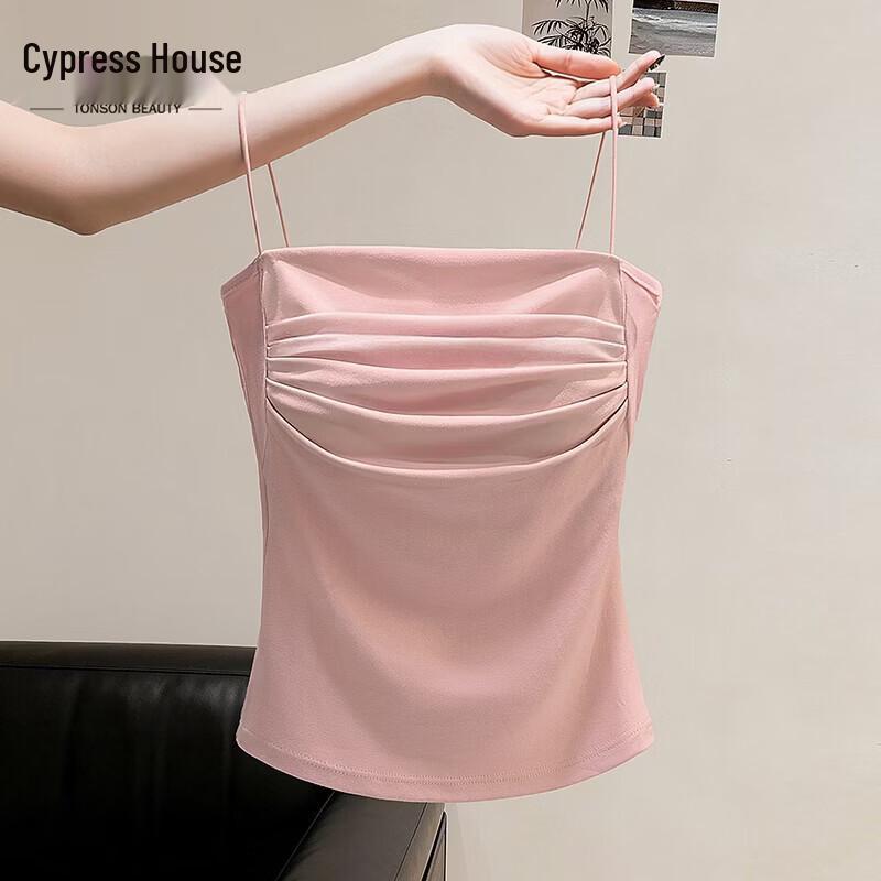 Sibaishe Women s Solid Slim-Fit Camisole Tank Top One Size