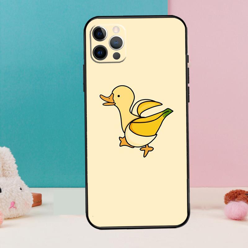 Vtipná banánová kryt na telefon s kreslenými memy pro iPhone 17 Air 16 15 14 13 12 11 Pro Max 12 13 mini 15 16 Plus 16e Kryt Coque