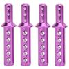 4Pcs Aluminium Alloy RC Shell Column Replacement Fit for HSP 94111 94108 94188 1 10 RC CarPurple