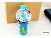 Fashionable 3D Silicone Dinosaur Quartz Watch for Kids - Cute Cartoon Animal Design