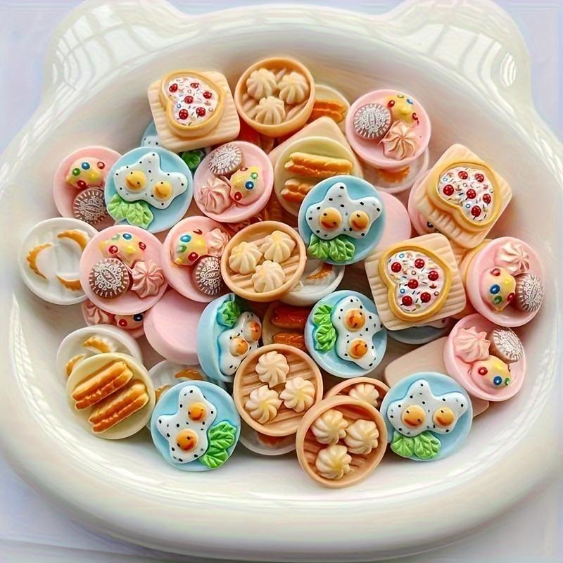 Simulated Resin Small Plates Children's Play Toys DIY Household Items Furniture Models